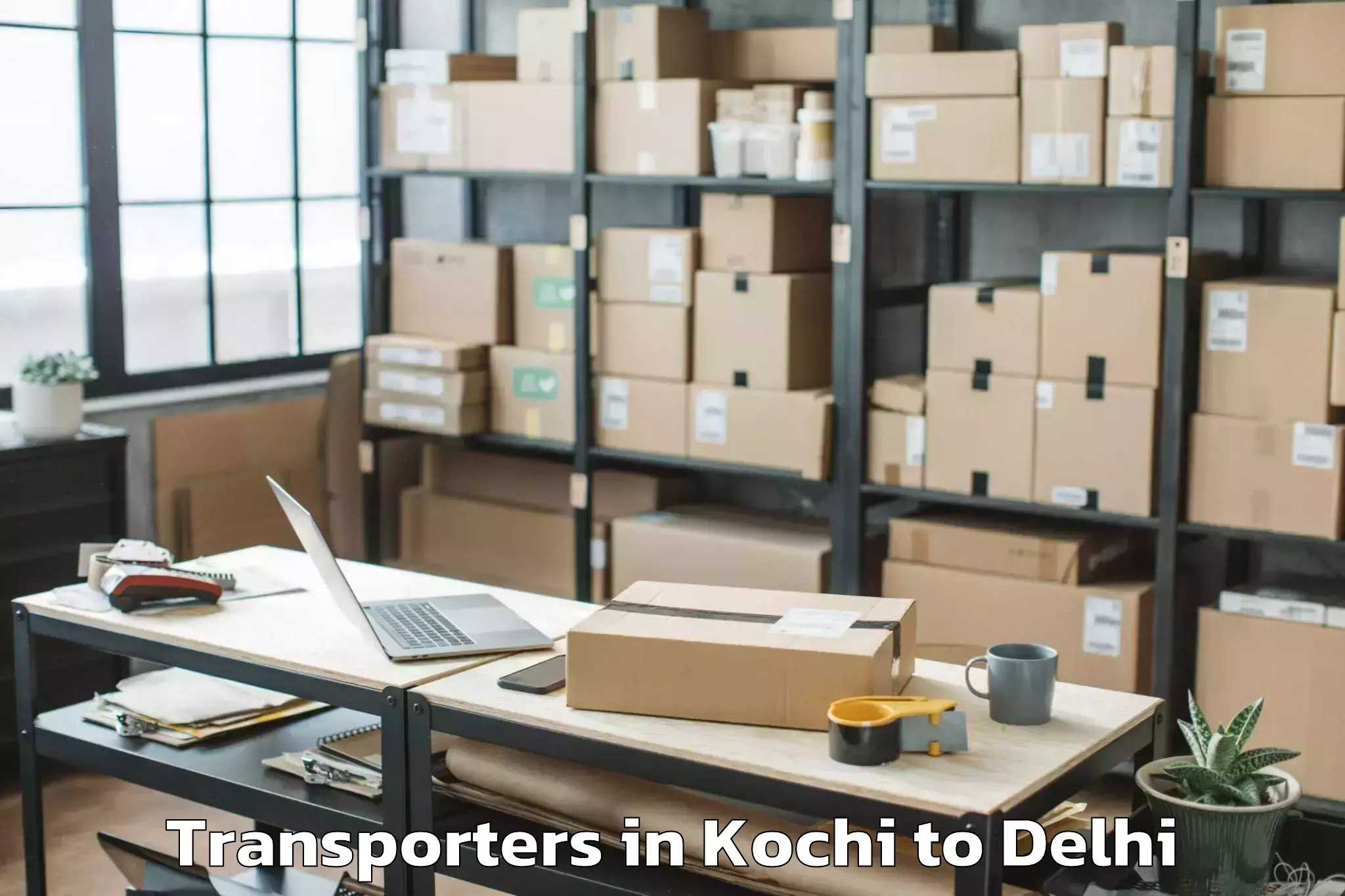 Book Kochi to Vivek Vihar Transporters Online